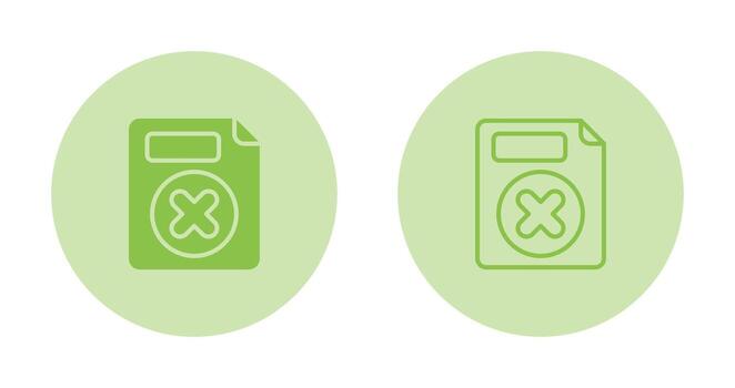 Eliminar botón vector icono