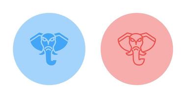 icono de vector de elefante