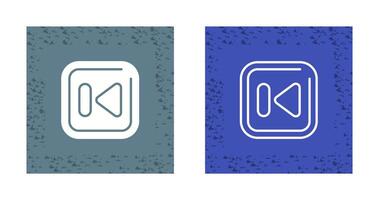 Previous Track Square Vector Icon