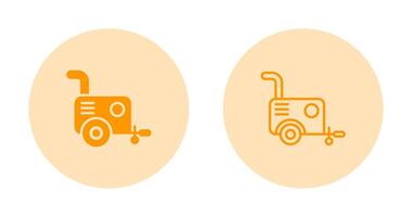 Portable air compressor Vector Icon