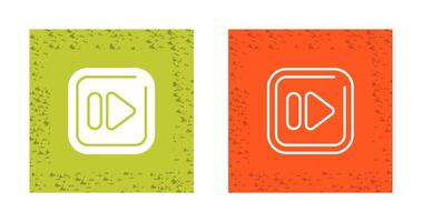 Fast Forward Square Vector Icon