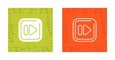 Fast Forward Square Vector Icon