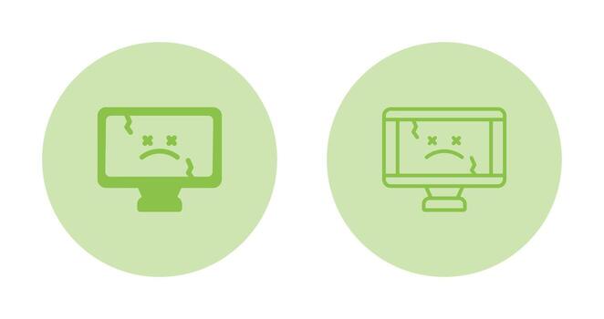 icono de vector de computadora