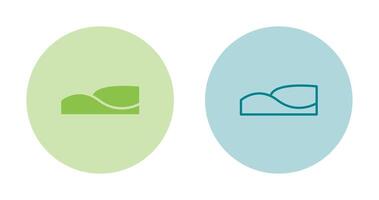 Sand dunes Vector Icon