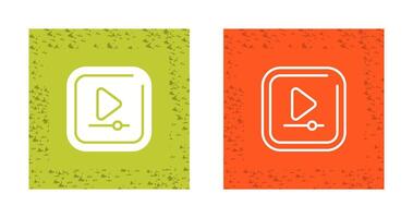 Video Play Square Vector Icon