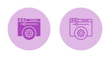 Hosting Control Panel Vector Icon