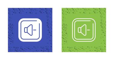 Volume Down Square Vector Icon