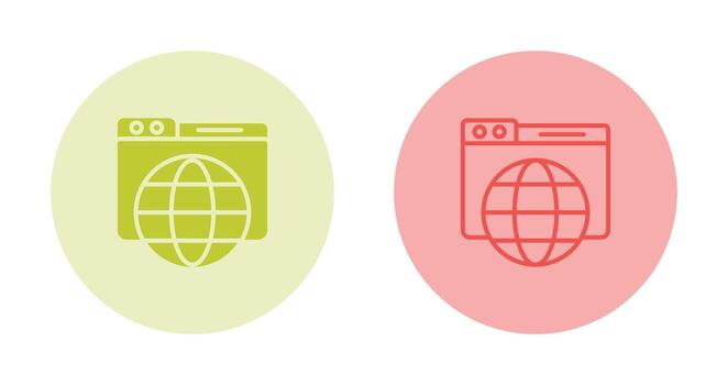 icono de vector de navegador