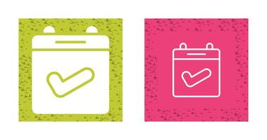 Calendar Check Vector Icon