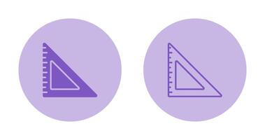 Triangular Ruler Vector Icon