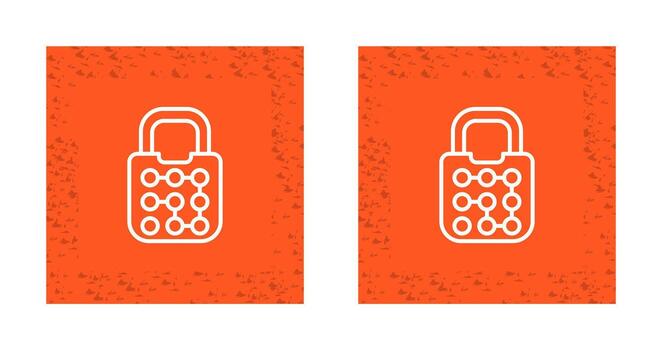 Pattern Lock Vector Icon