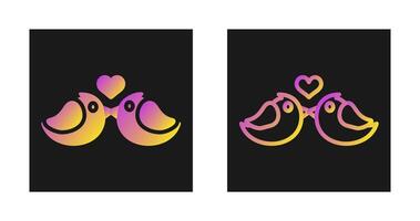 Lovebirds Vector Icon