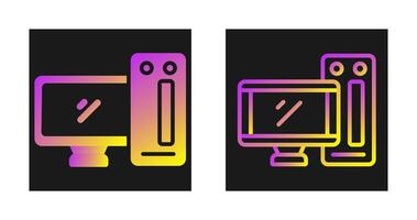 Desktop Computer Vector Icon