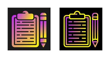 Clipboard with pencil Vector Icon