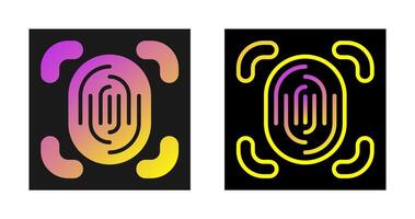Fingerprint Scanner Vector Icon