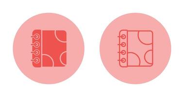 Notebook with Decorative Vector Icon