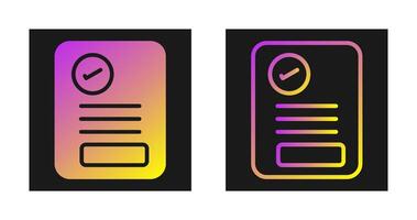 Document Approval Vector Icon