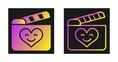 Romantic comedy movie Vector Icon