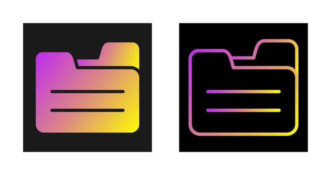 carpeta abierto vector icono