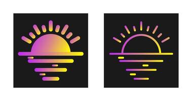 Sunset Vector Icon