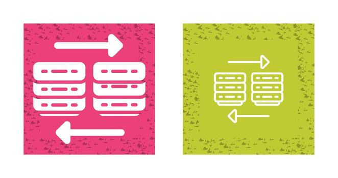 nube migración vector icono