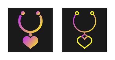 Heart Shaped Locket Vector Icon