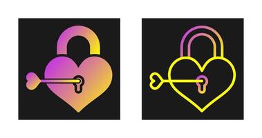 Love lock Vector Icon