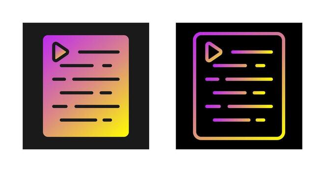 Document Indent Vector Icon