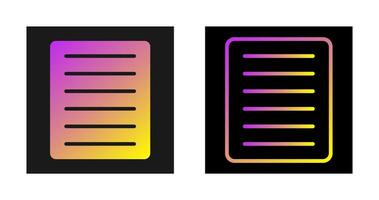 Document Align Justify Vector Icon