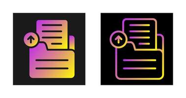 Document Upload Vector Icon
