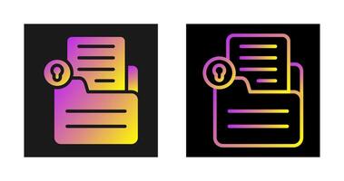 Document Lock Vector Icon