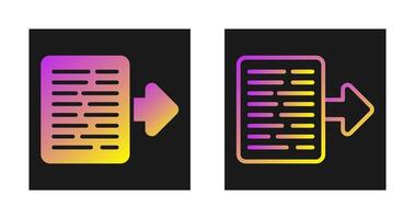 Document Export Vector Icon