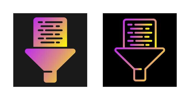 icono de vector de filtro