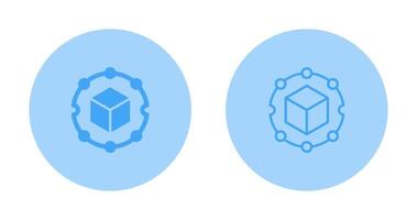 Blockchain Analytics Vector Icon