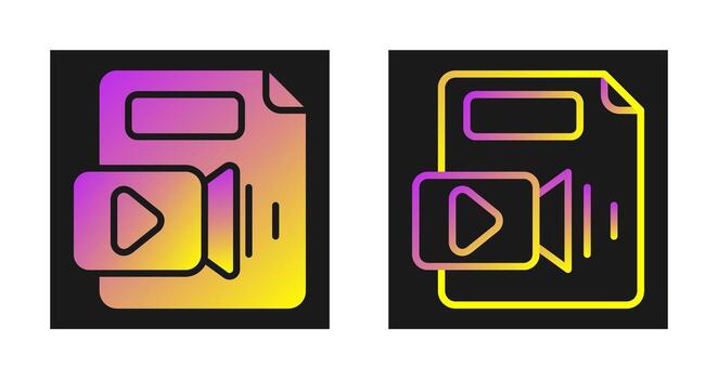 Video File Vector Icon