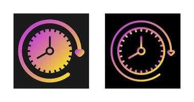 reloj con flecha vector icono