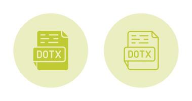 DOTX Vector Icon