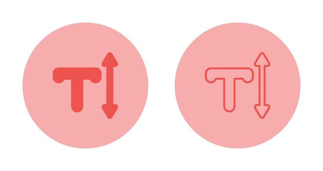 icono de vector de texto