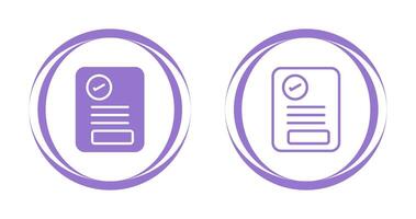 Document Approval Vector Icon