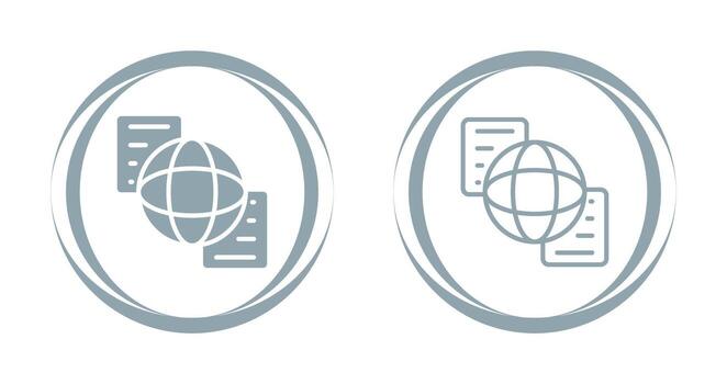 documento compartiendo vector icono