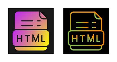 icono de vector html