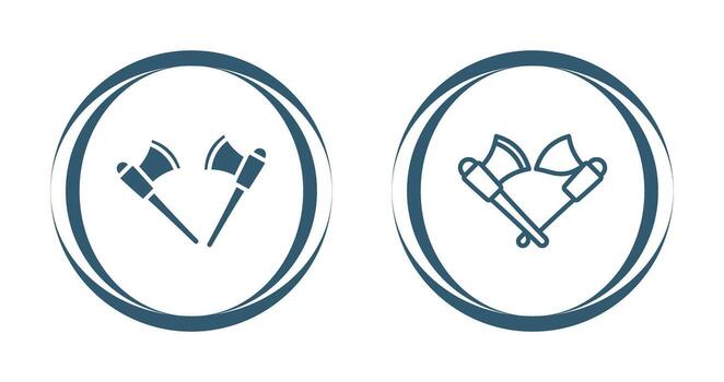 icono de vector de hacha