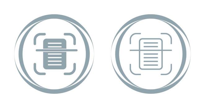 Document Scanning Vector Icon