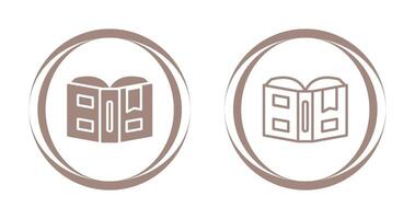 Open book with bookmark Vector Icon