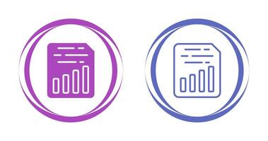 Document Insert Chart Vector Icon