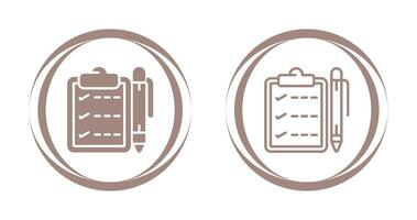 Notepad with pen Vector Icon