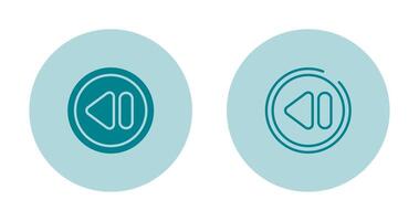 Rewind Button Vector Icon