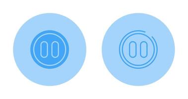 Pause Button Vector Icon
