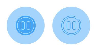 Pause Button Vector Icon