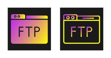 icono de vector ftp